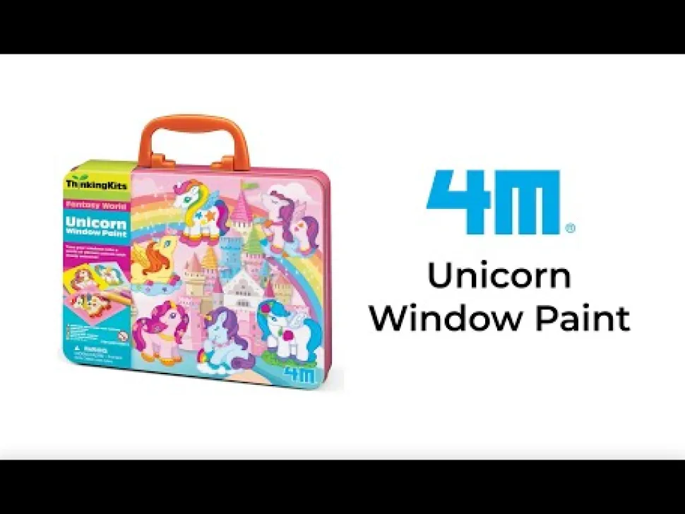 Arte para ventanas Unicornios · 4M