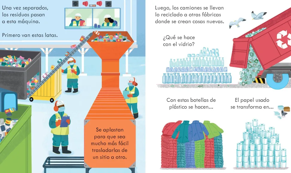 Así funciona un camión de reciclaje