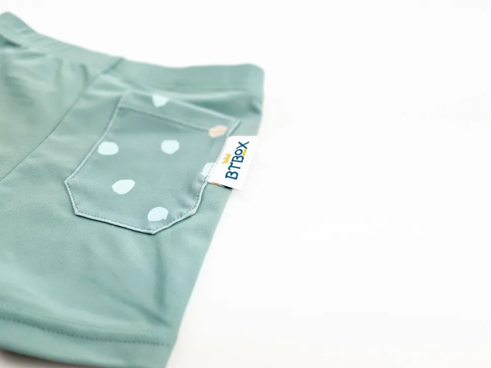 Bañador Boxer · Lunares verde