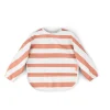 Babero con Mangas Stripes Papaya · Done by Deer