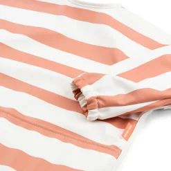 Babero con Mangas Stripes Papaya · Done by Deer