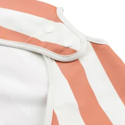 Babero con Mangas Stripes Papaya · Done by Deer