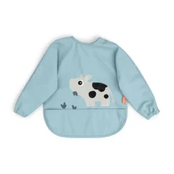 Babero con Mangas Tiny farm Blue · Done by Deer