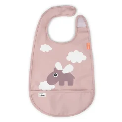 Babero Velcro Happy Clouds Powder · Done by Deer