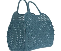 Bolso Plástico Retro Vintage · Sky