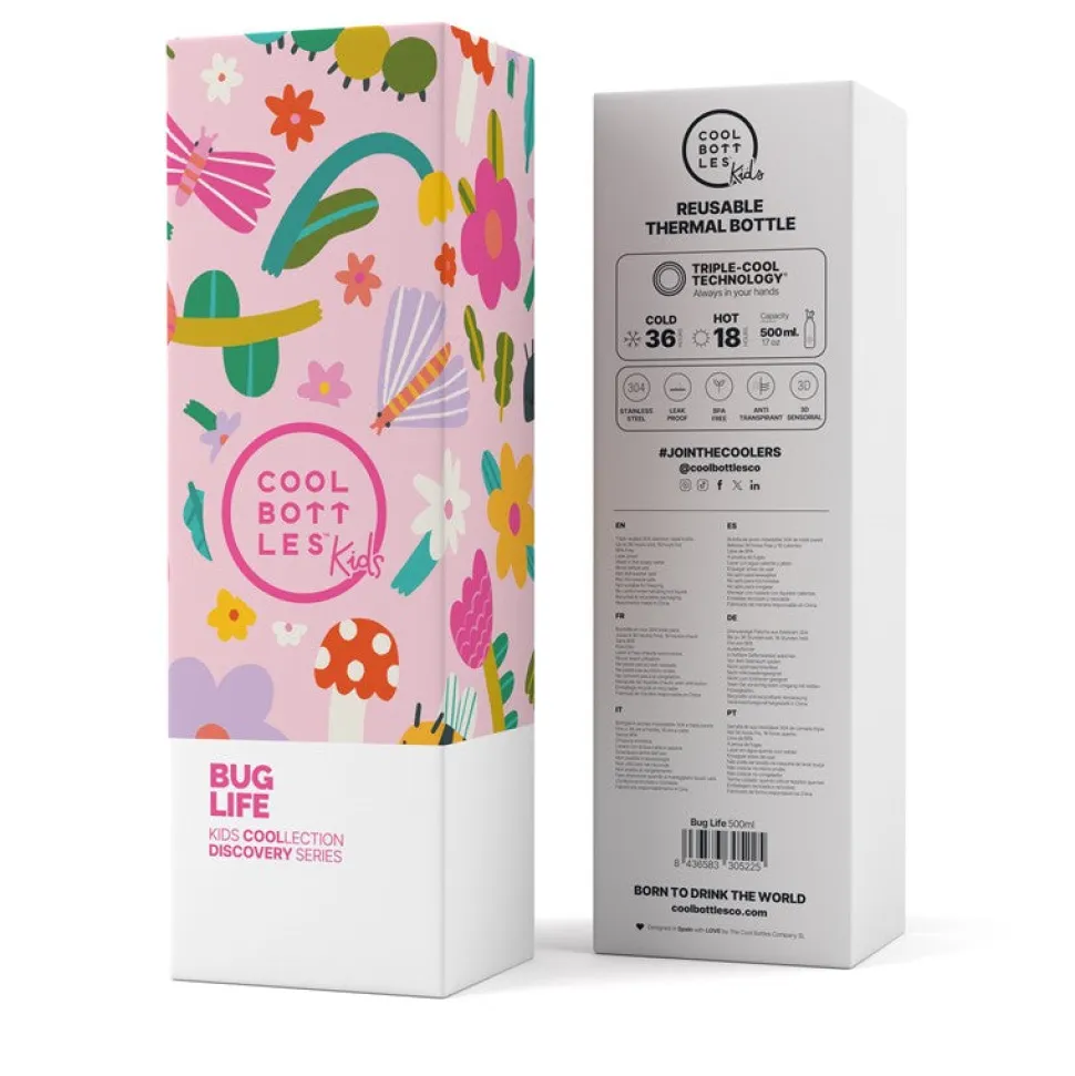 Botella Acero Bug Life 500ml · Cool Bottles