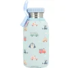 Botella Acero Funda City Cars 500ml