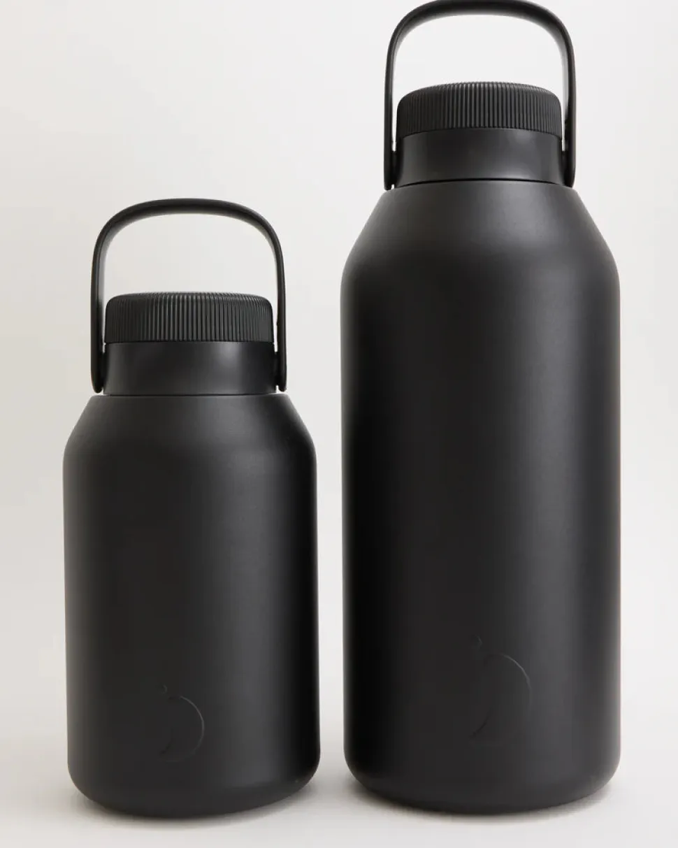 Botella Chilly's Serie 2 Negro Mate · 4 Litros
