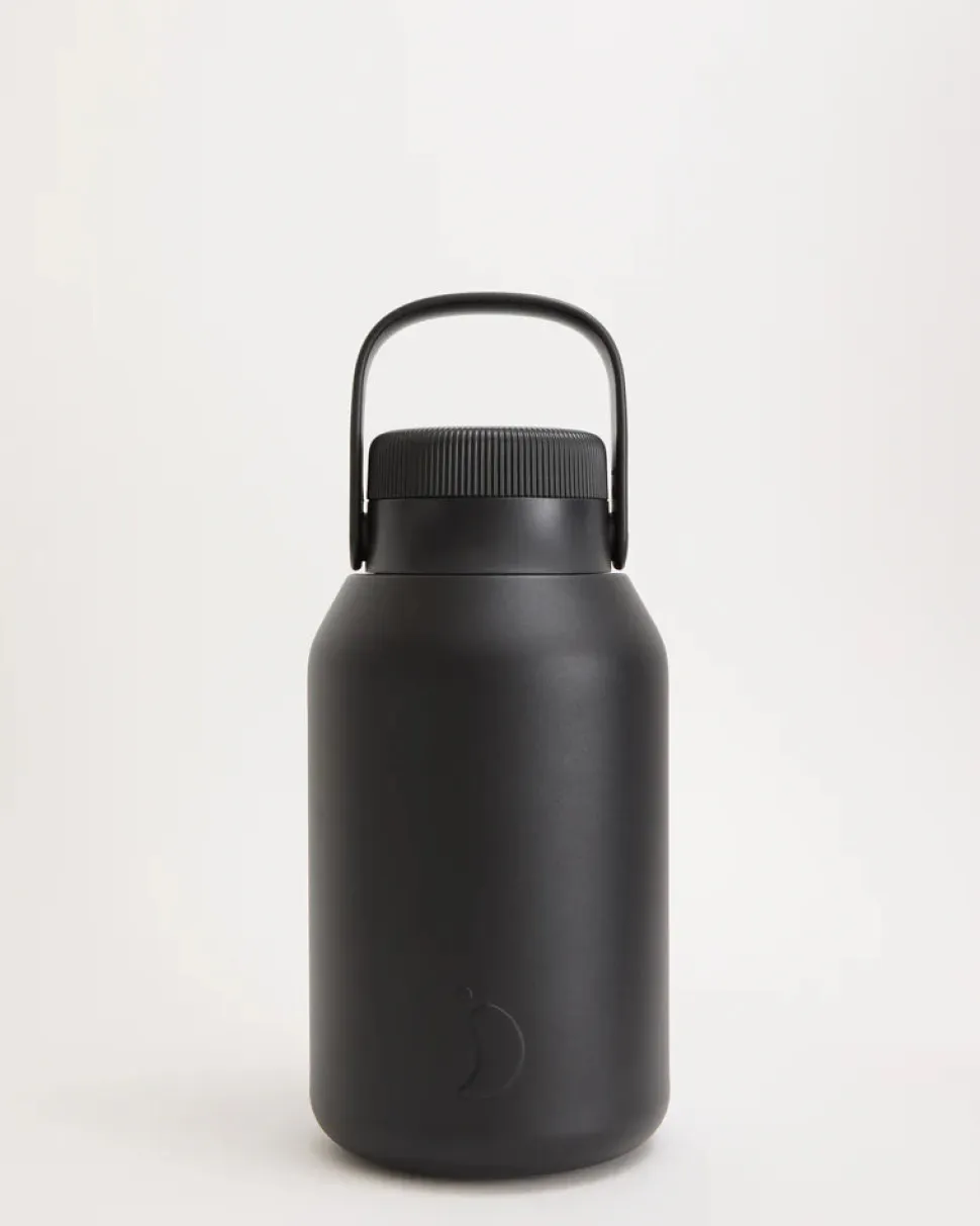 Botella Chilly's Serie 2 Negro Mate · 2 Litros