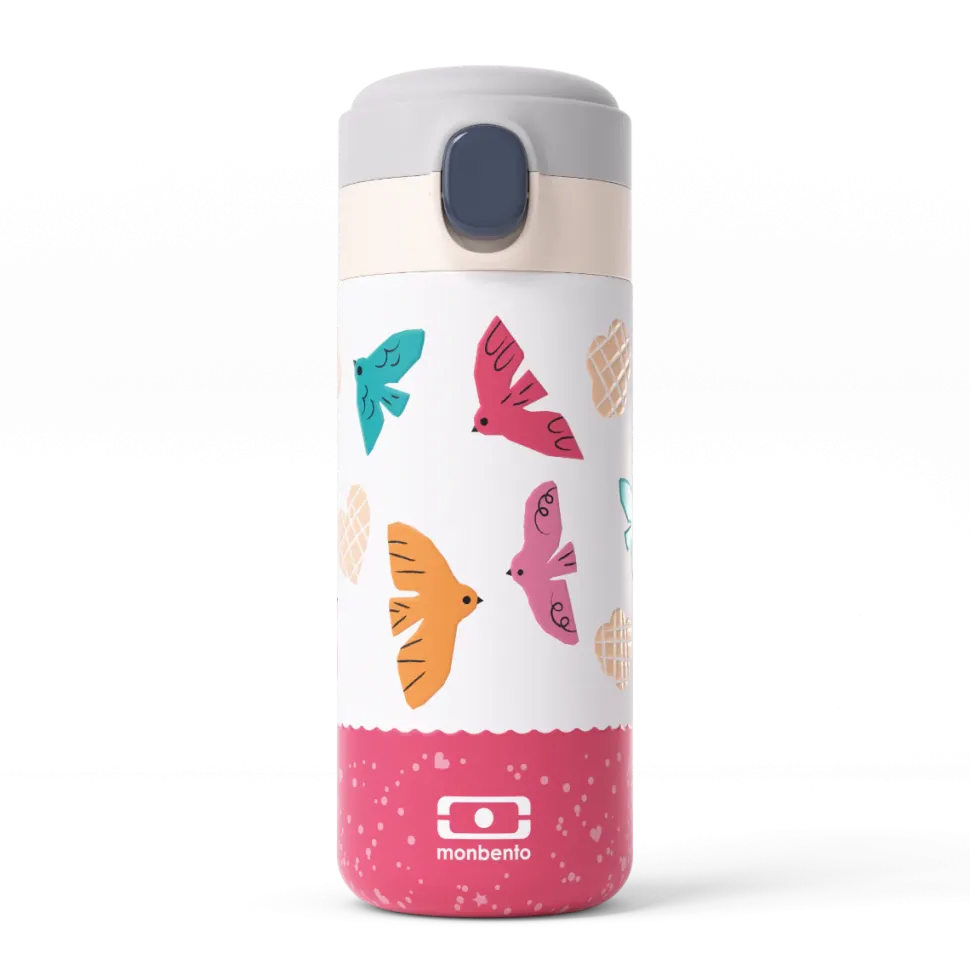 Botella de Acero Térmica Pop Birds · Monbento