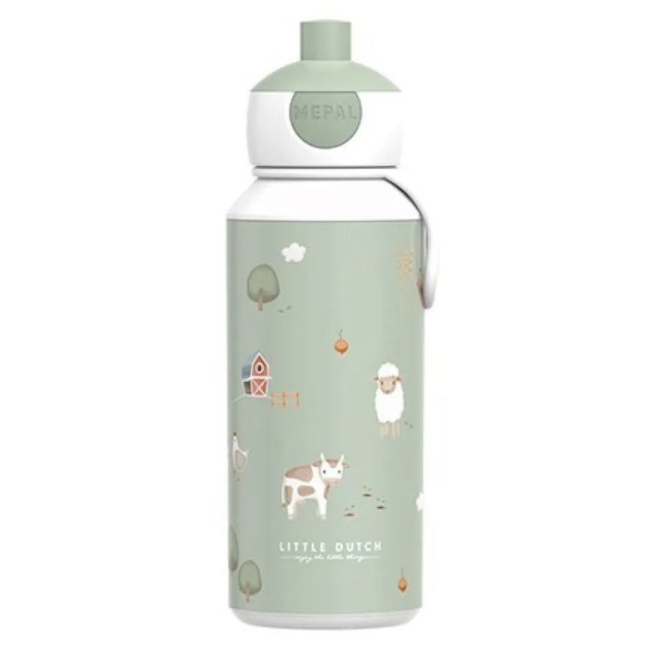 Botella Pop-up Campus 400 ml Pequeña Granja · Mepal