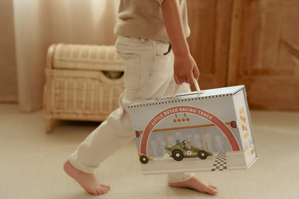 Caja de juego con Pista de Carreras · Little Dutch
