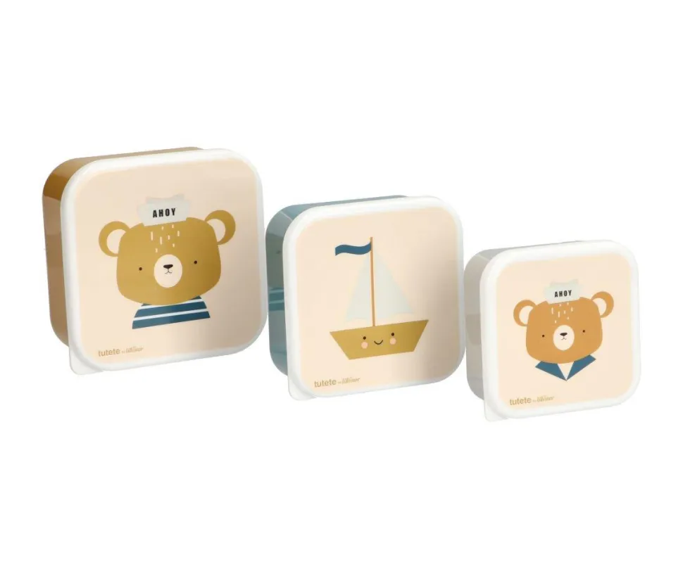 3 Cajas Almuerzo Simon Bear