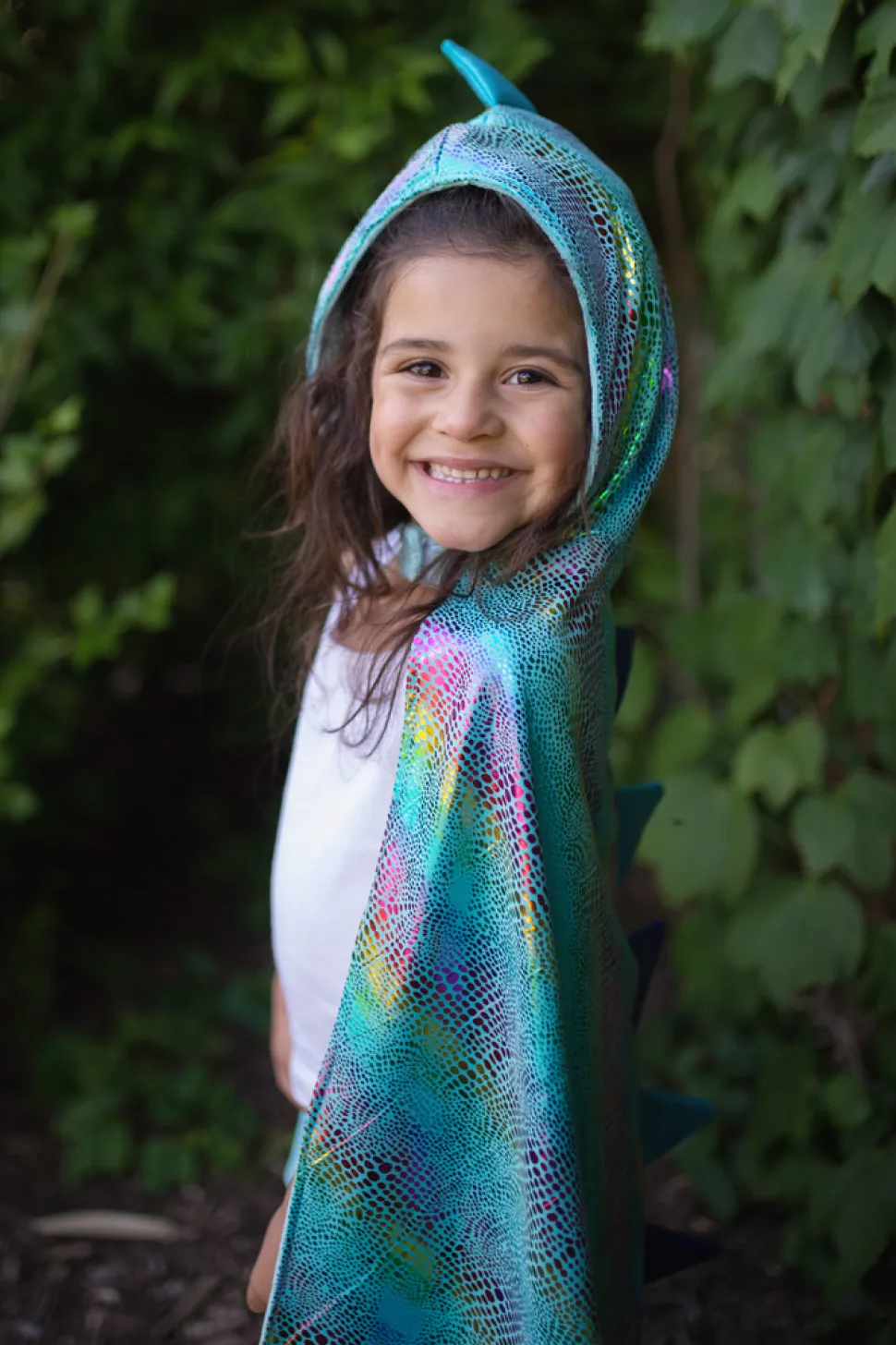Capa Reversible Dragon y Unicornio Blue · Great Pretenders 5-6 años