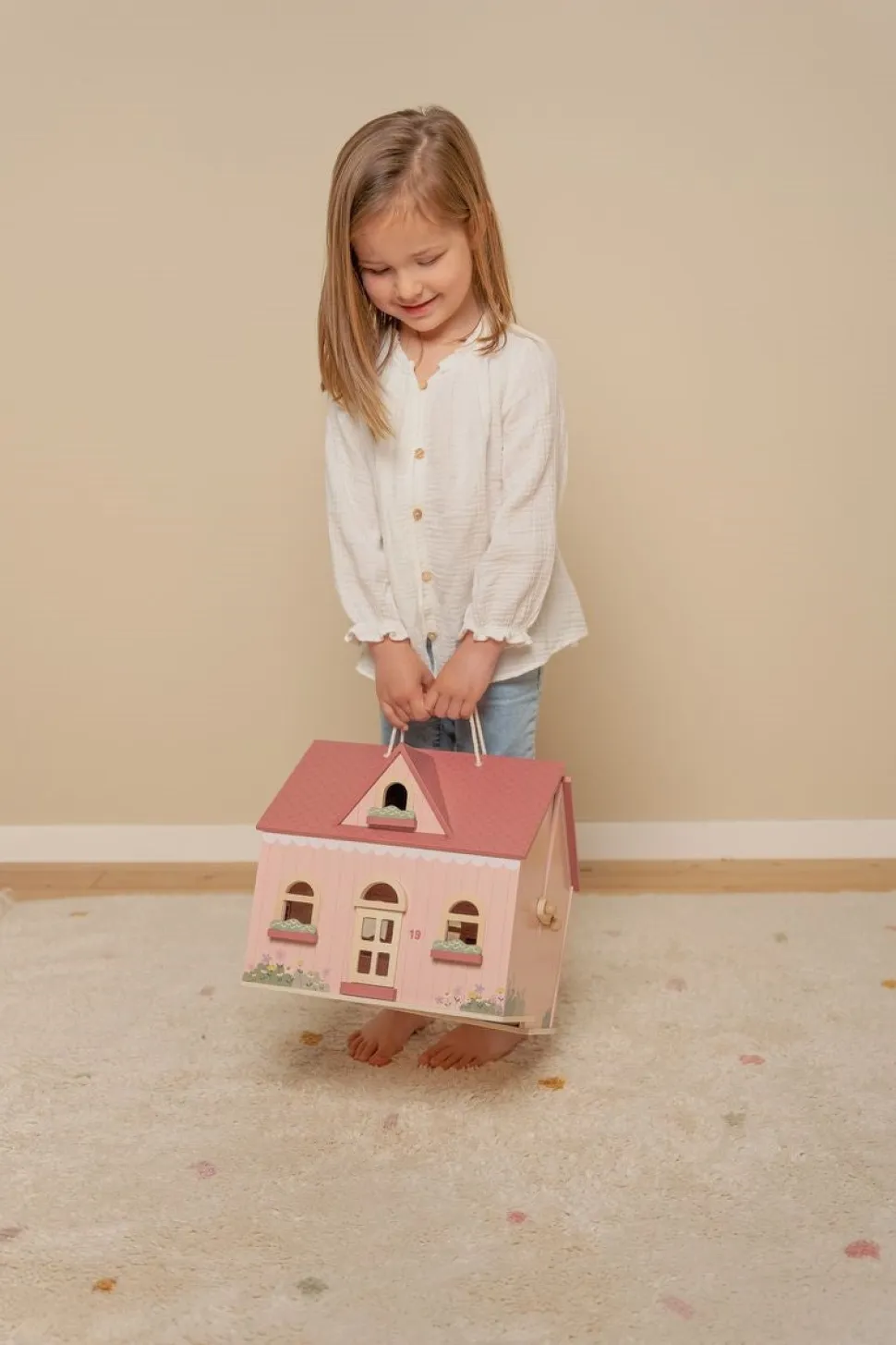 Casa de Muñecas Madera Portátil · Little Dutch