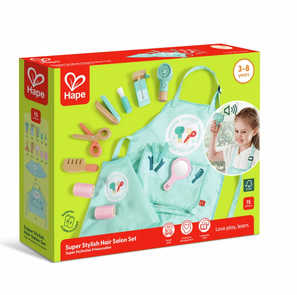 Conjunto de peluquería superelegante · Hape