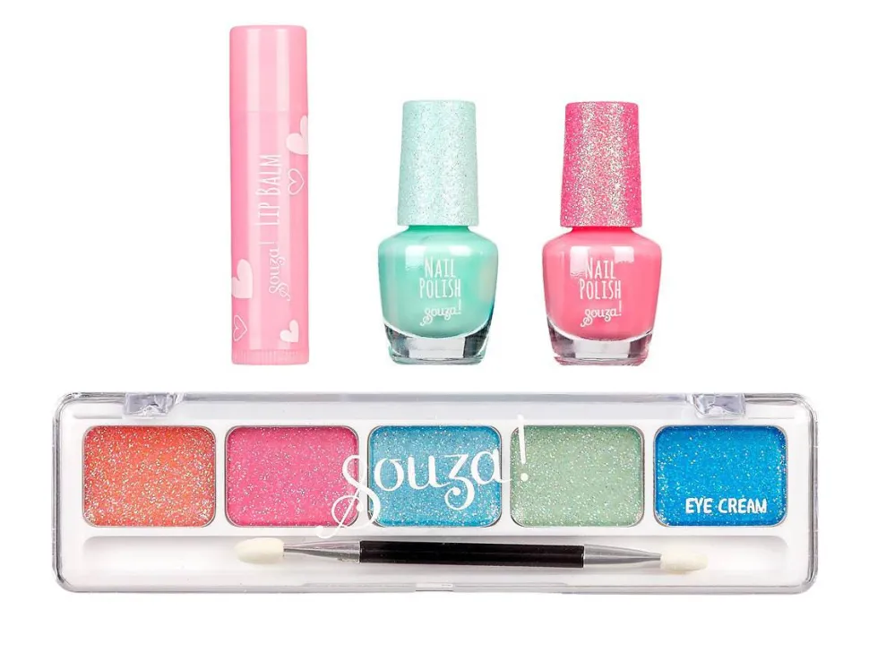 Conjunto maquillaje sirenita · Souza