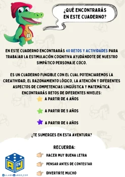 Cuaderno de estimulación cognitiva 4 años · Aula en Juego