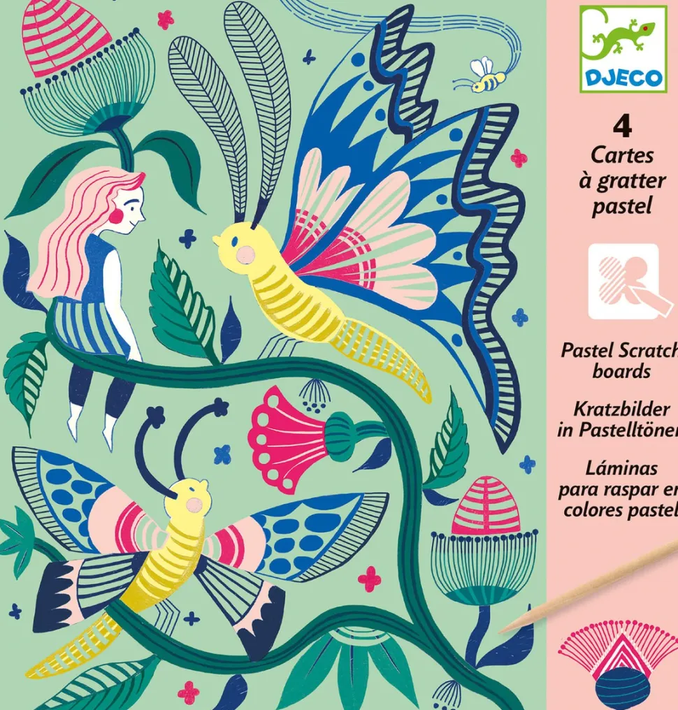 Cuadros para rascar Jardín Imaginario · DJECO