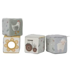 Cubos Blanditos Apilables Pequeña granja · Little Dutch