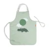 Delantal impermeable Happy Clouds Green · Done by Deer