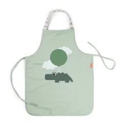 Delantal impermeable Happy Clouds Green · Done by Deer