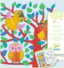 10 dibujos para colorear + 10 juegos sorpresa Bosque · DJECO
