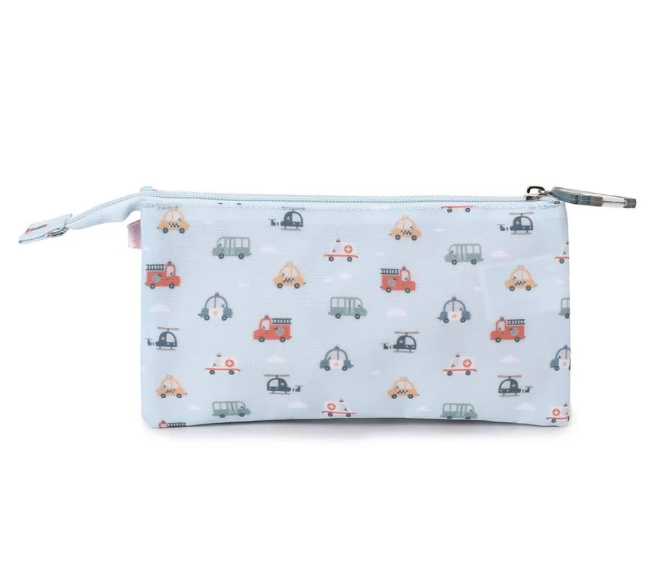 Estuche escolar 3 compartimentos City Cars