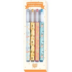 Estuche 4 rotuladores metálicos Elodie · Lovely Paper