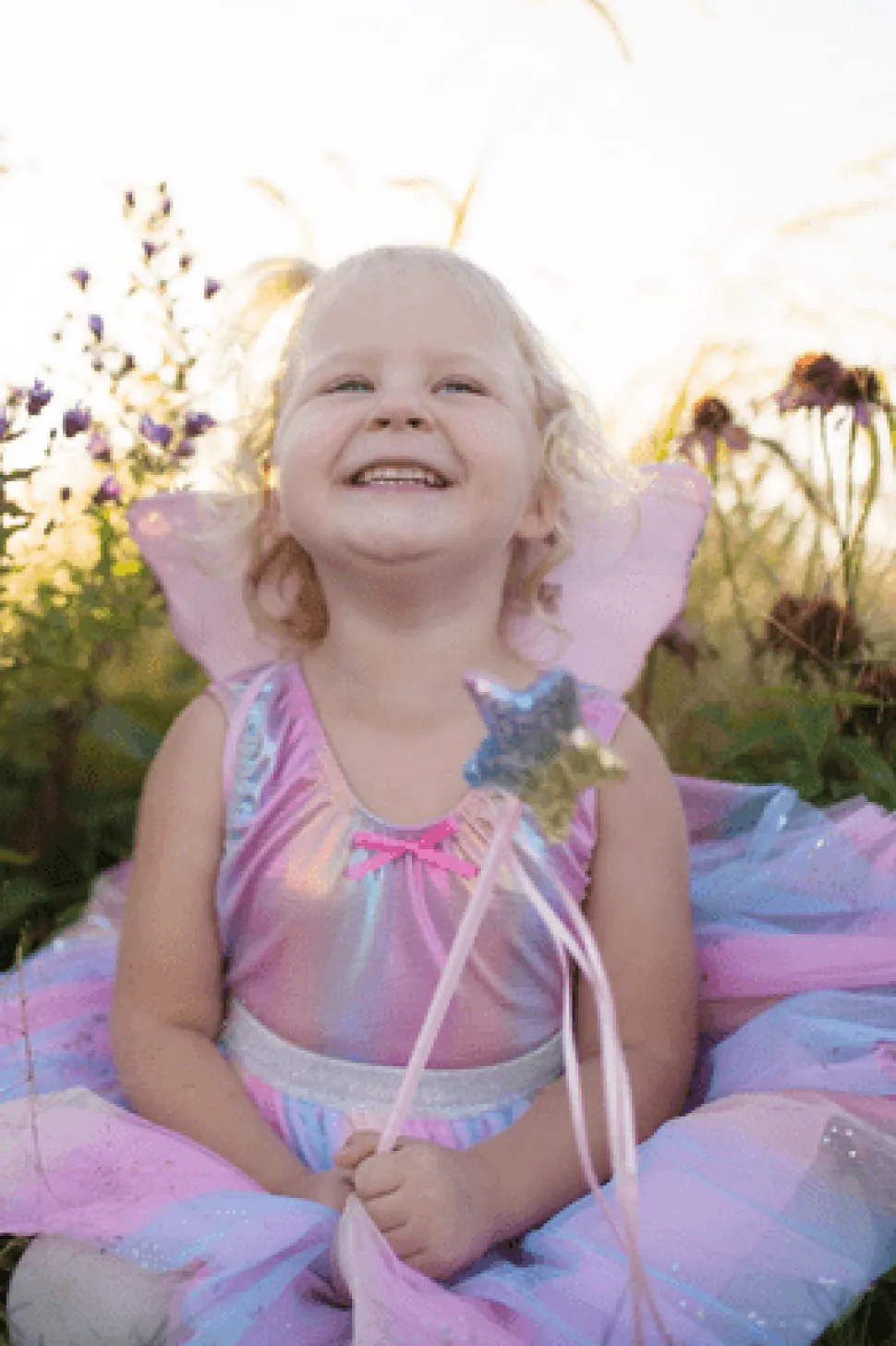 Falda Rainbow con alas y varita · Great Pretenders 4-6 años