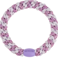 Goma de pelo Kknekki Lavender pink glitter