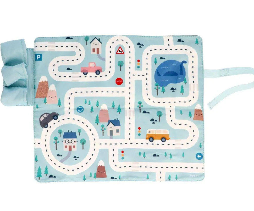 Juego Mantel con Circuito Azul + 3 Coches