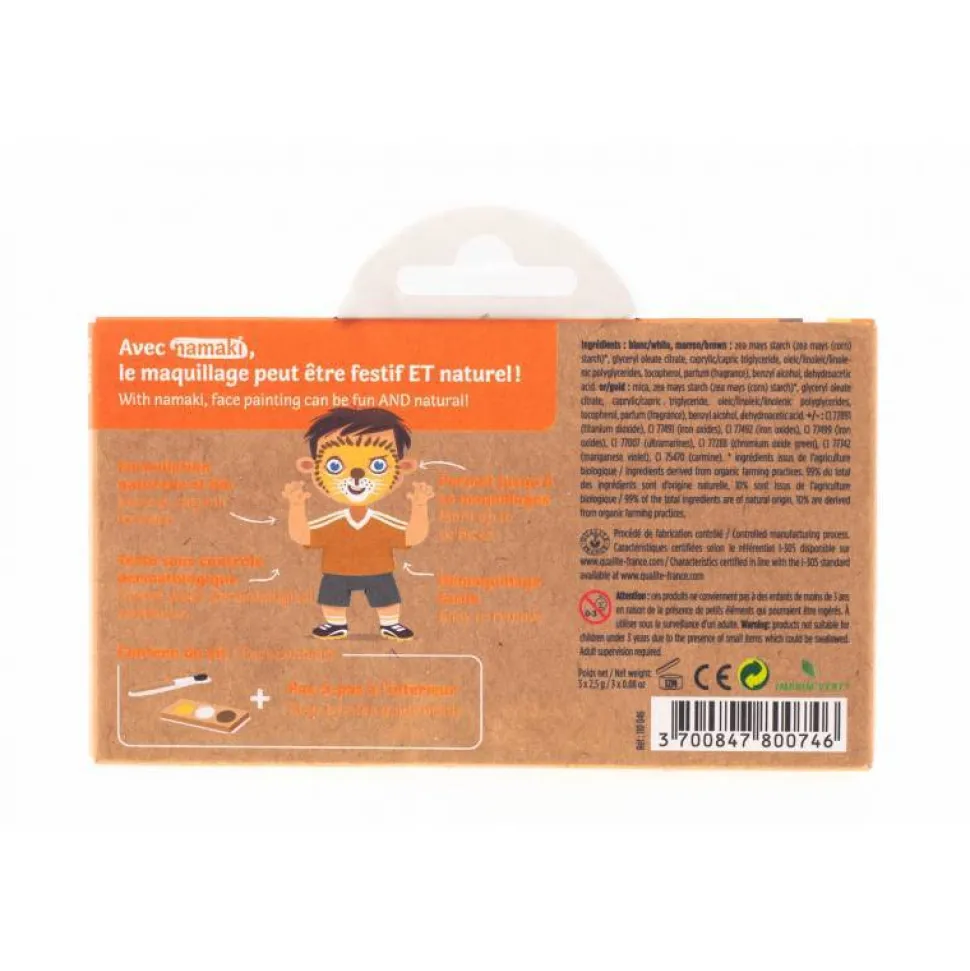 Kit maquillaje León y Jirafa · Namaki