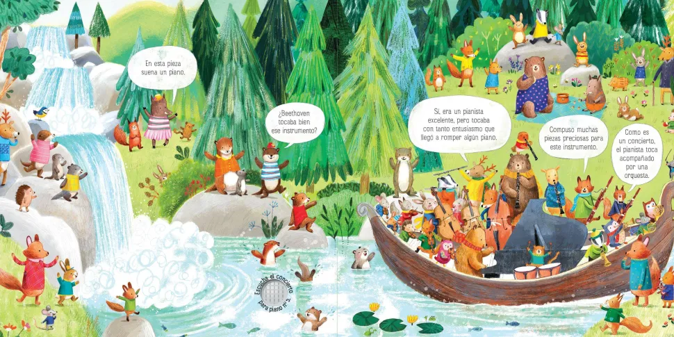 La Orquesta de los animales toca música de Beethoven