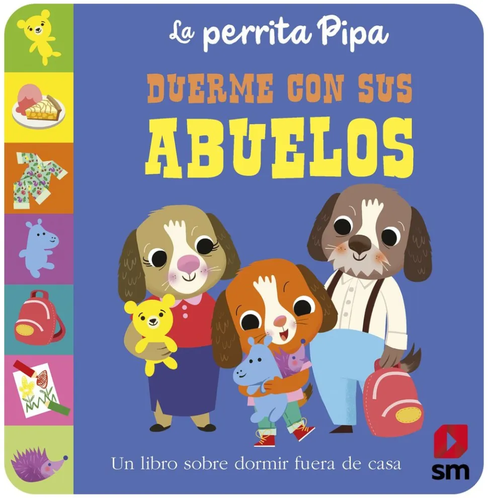 La perrita Pipa duerme con los abuelos