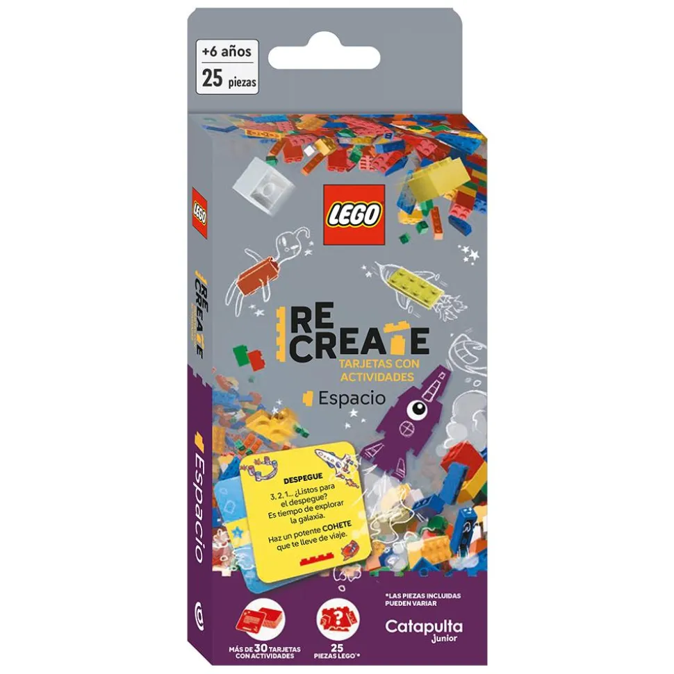 Lego Recreate Espacio Tarjetas mas piezas Lego