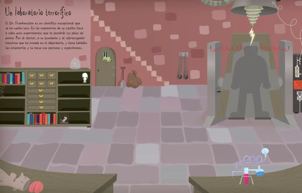 Libro de pegatinas · Entre monstruos