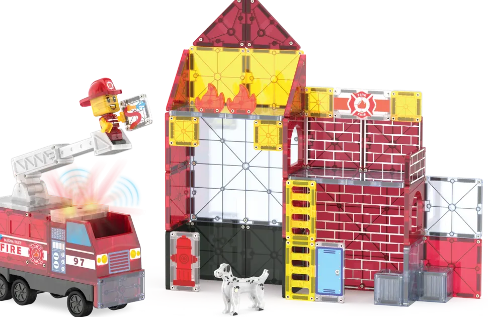 Magna-T Fire Station Set 50 piezas