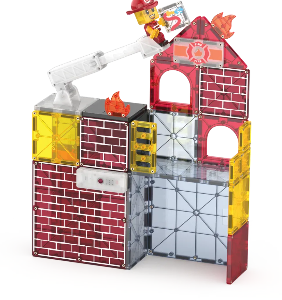 Magna-T Fire Station Set 50 piezas