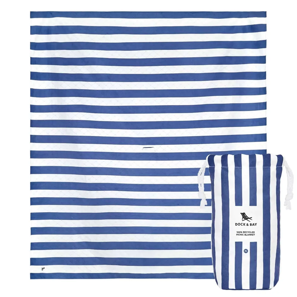 Manta Picnic Dock&Bay Navy Blue (2 tamaños)