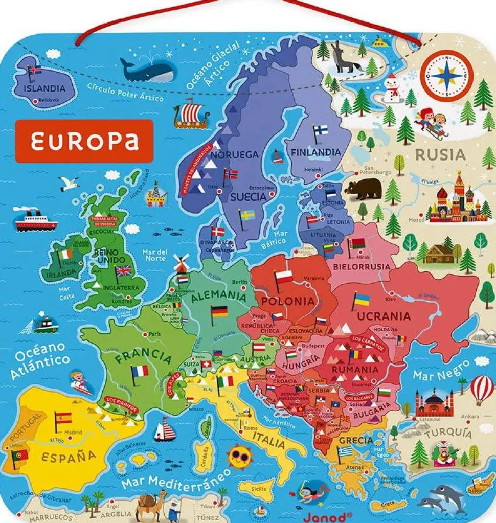 Mapa de Europa Magnético · Janod