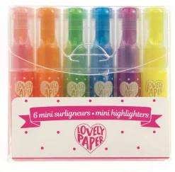Mini marcadores(6 ud) · Lovely Paper