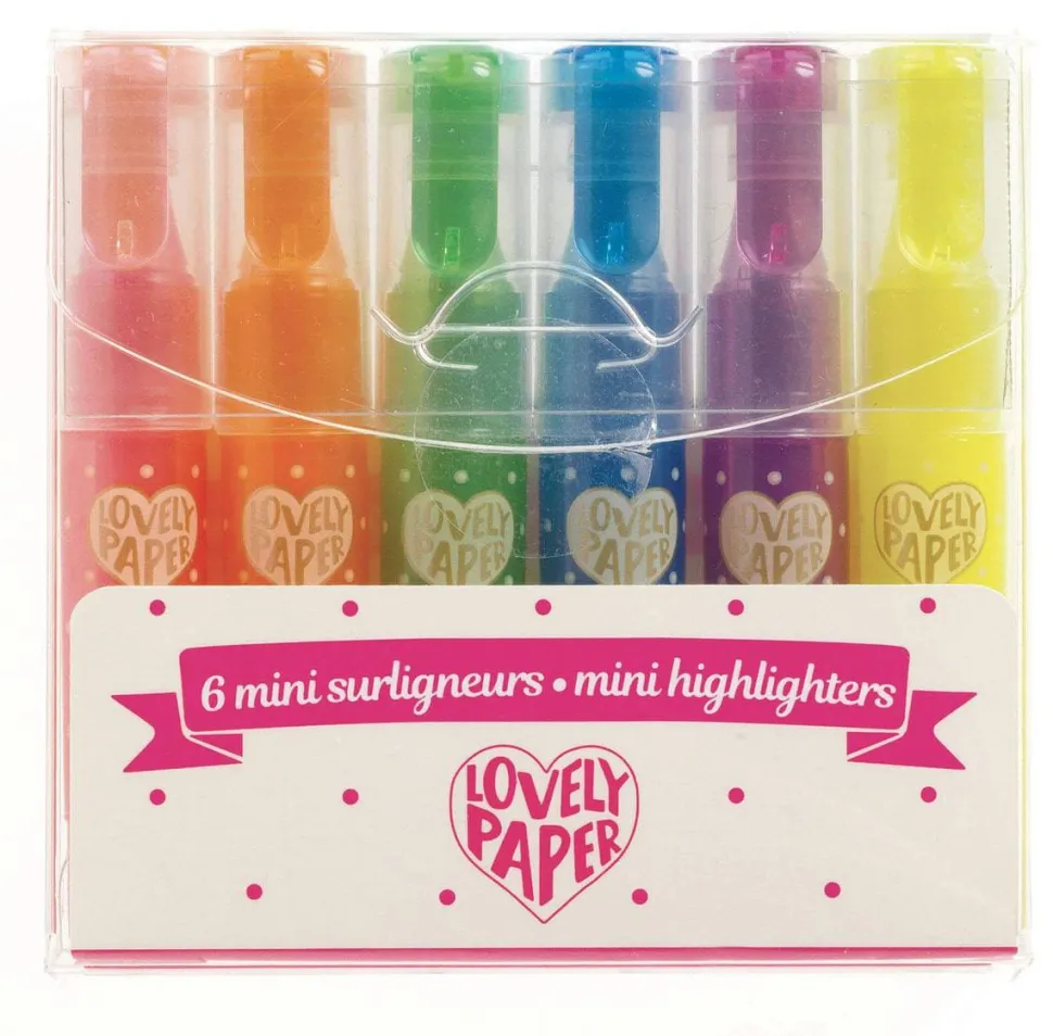 Mini marcadores(6 ud) · Lovely Paper