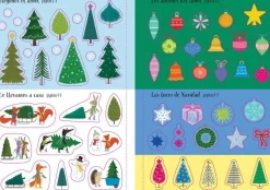 Mi pequeño libro de pegatinas brillantes · Arbolitos de Navidad