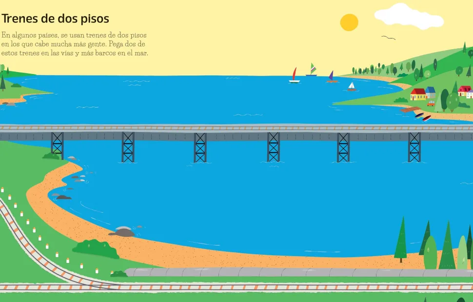Mi primer libro de pegatinas · Trenes