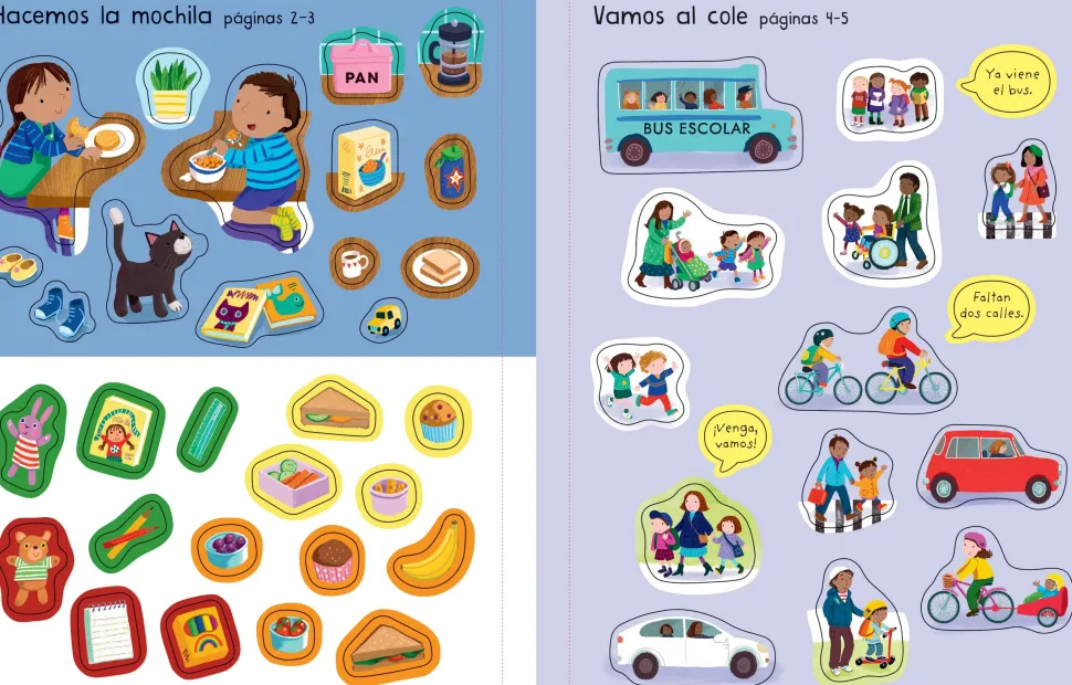 Mi primer libro de pegatinas · Ya voy al cole