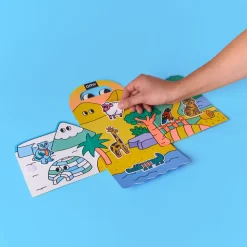 Montessori Animals con pegatinas reutilizables · Omy