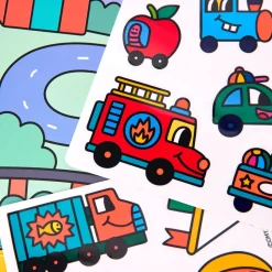Montessori Vroom con pegatinas reutilizables · Omy