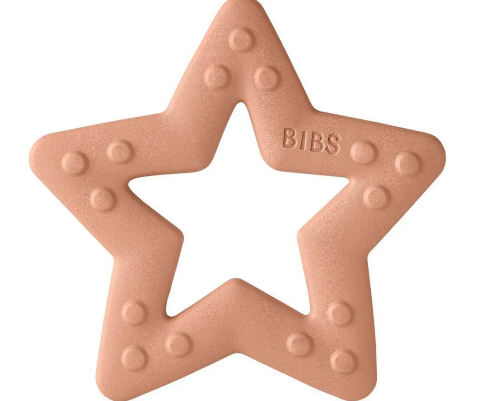 Mordedor BIBS Baby Bitie Estrella Peach