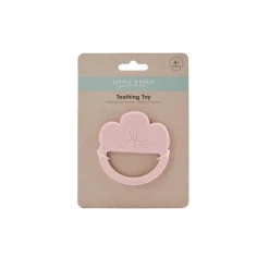 Mordedor silicona flor rosa · Little Dutch